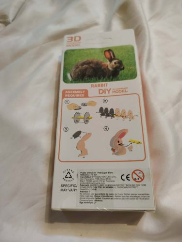 3D nyuszi összerakó