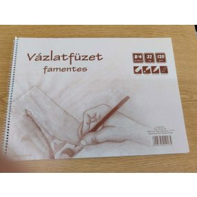 B4 vázlatfüzet - famentes