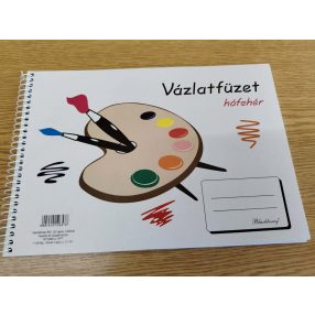 B5 hófehér vázlatfüzet