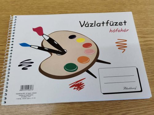 B5 hófehér vázlatfüzet
