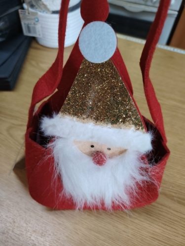 Mikulás táska 23 cm magas