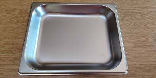 rozsdamentes acél GN (Gastronorm) edény - 33*27*4 cm