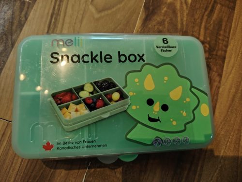 dinoszaurusz mintás Melii Snackle Box mini uzsonnás doboz