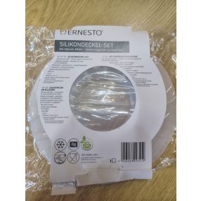   Ernesto márkájú, kb. 20 cm átmérőjű, 2 darabos szilikon fedő készlet