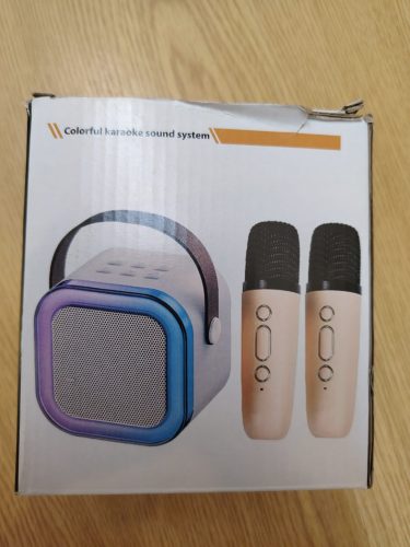 Vezeték nélküli mini karaoke szett, 2 mikrofonnal 