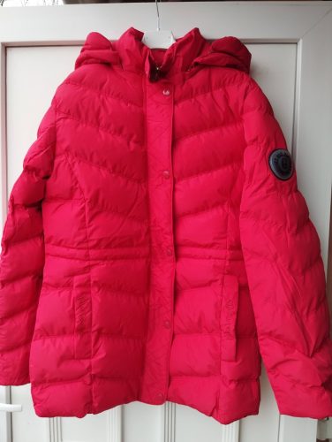 L/XL piros téli kabát