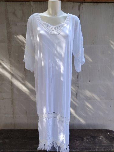 Csodás, fehér L-XL női ruha