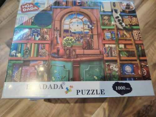 Huadada, 1000 db, jó minőségű puzzle könyvtár