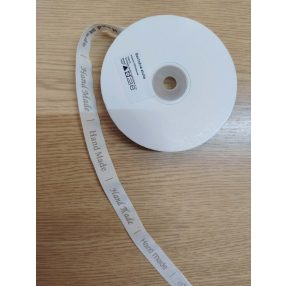Hand made feliratú szalag az ár 1 méterre vonatkozik